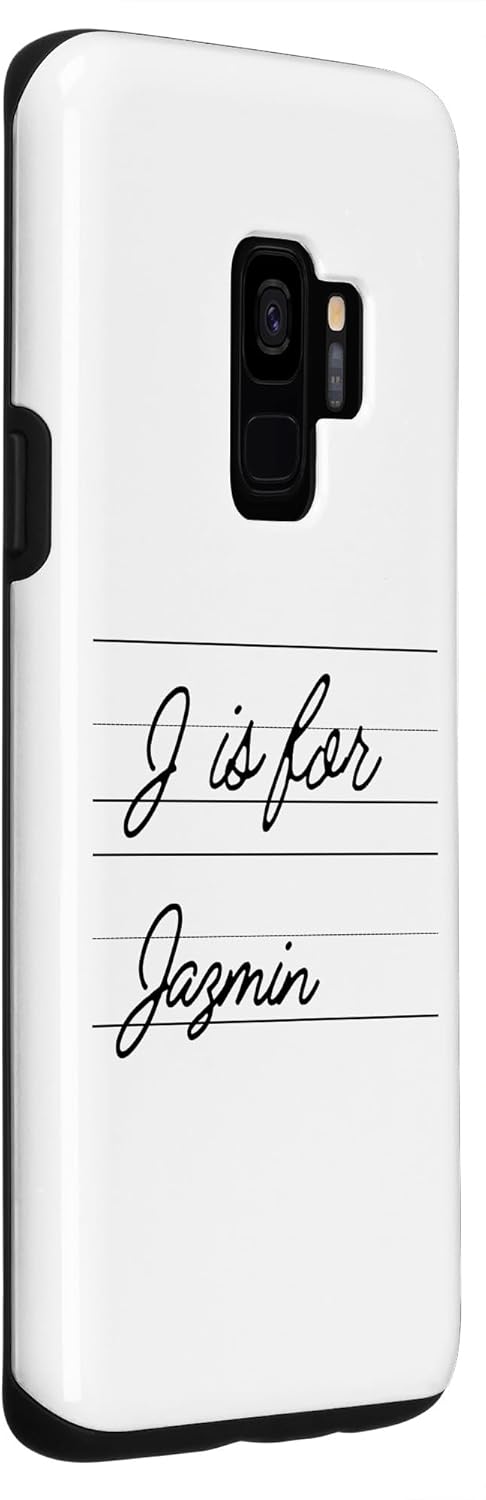 Galaxy S9 Personalized J is for Jazmin Name Student Kindergarten Girl Case