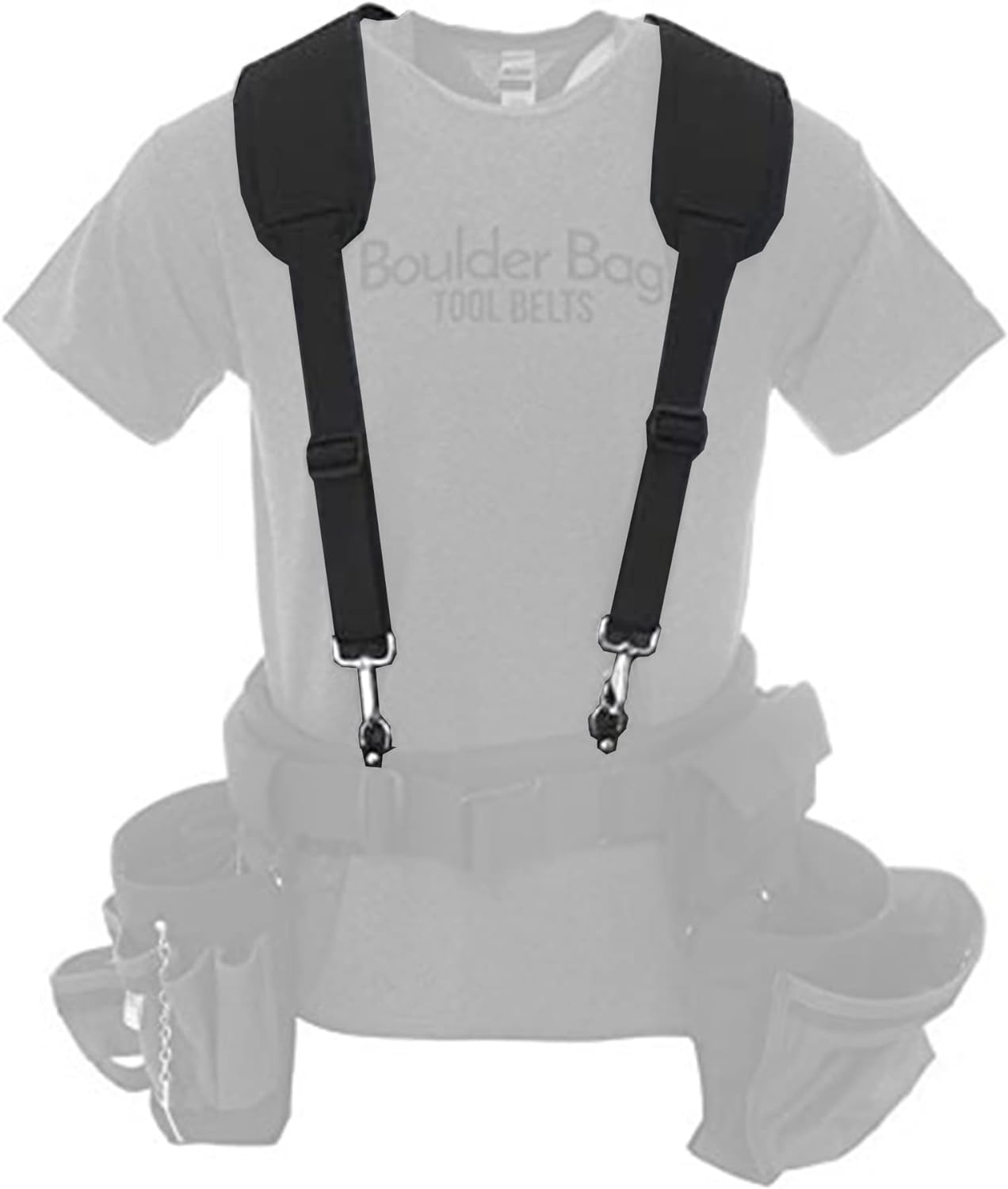 BOULDER BAG Comfort – Tirantes acolchados (cinturón de herramientas no incluido) Acolchado de alta tecnología con soporte extremo y comodidad para
