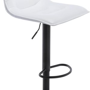 Brage Living Taburete de bar ajustable, moderno taburete giratorio de piel sintética con respaldo, silla de bar curva sin brazos para cocina, Brage Living Taburete de bar ajustable, moderno taburete giratorio de piel sintética con respaldo, silla de bar curva sin brazos para cocina,