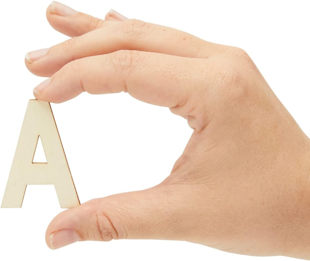 Letras del alfabeto de madera de 2 pulgadas para artes y manualidades, 4 juegos de ABC mayúsculas con bandeja de clasificación, letras de letrero
