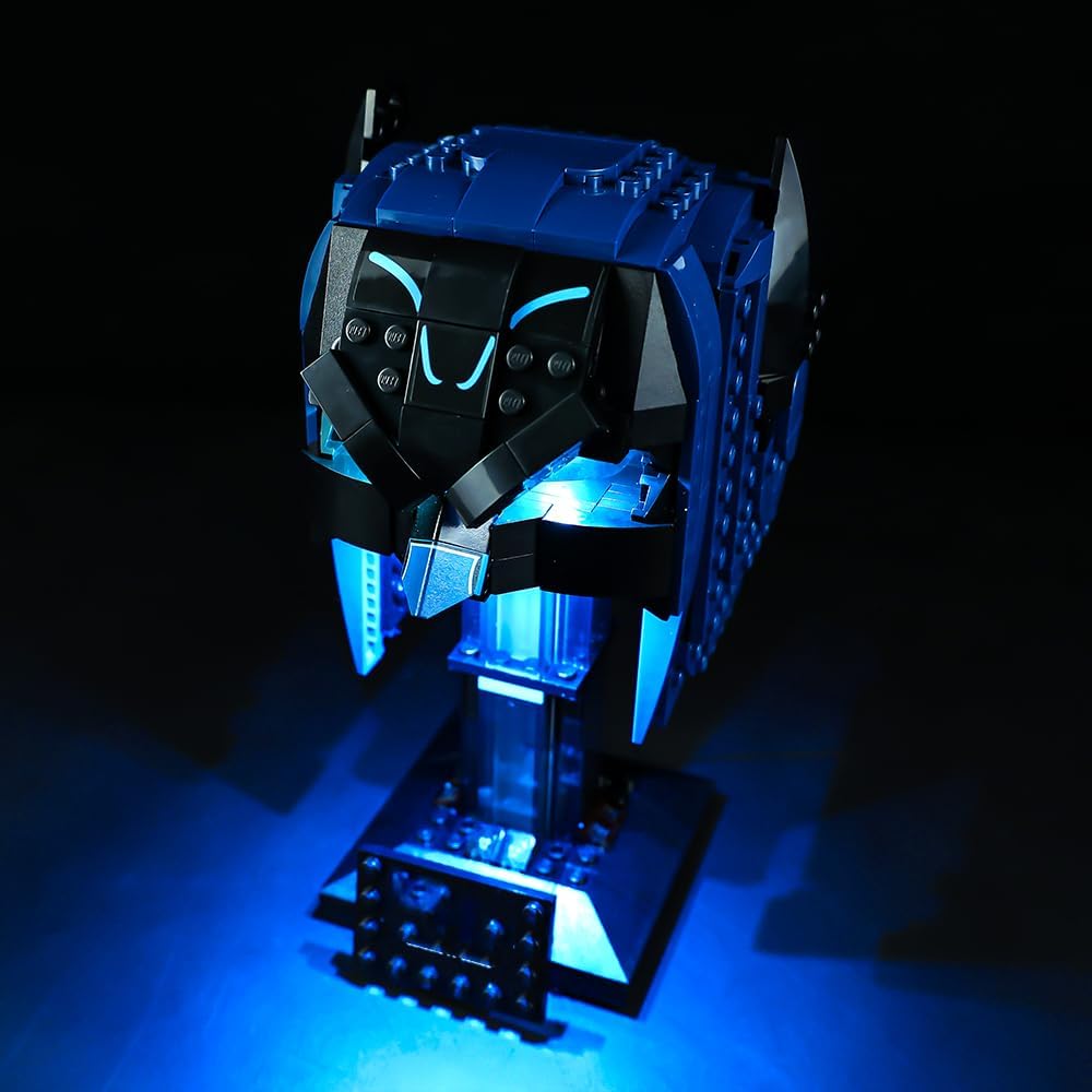 Kit de luces LED compatible con Lego 76238, kit de iluminación de construcción para (Batman Cowl). (Solo kit de luz Led) (versión estándar)