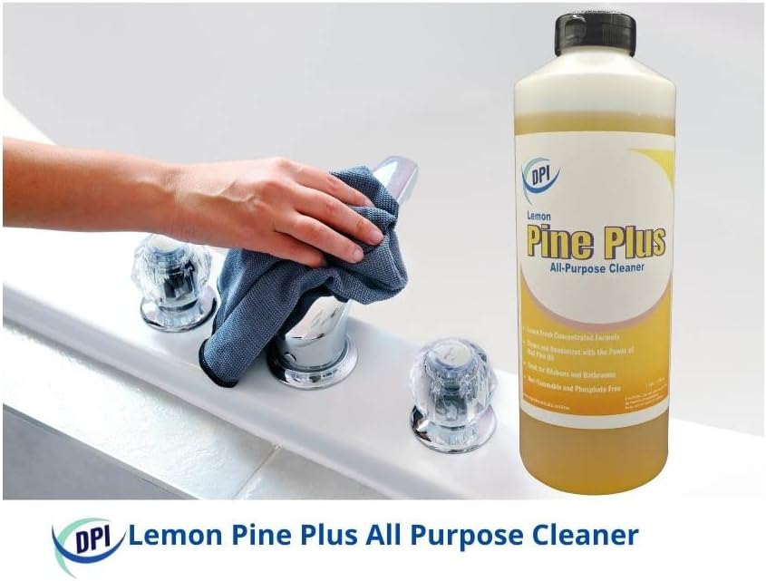 DPI Lemon Pine Plus Limpiador multiusos, desengrasante de 32 onzas líquidas cada uno (paquete de 2)