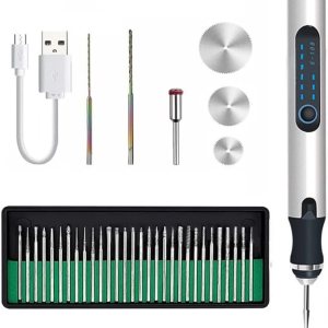Máquina de grabado inalámbrica con 35 bits, grabador recargable por USB, bolígrafo de grabado giratorio portátil para tallar joyas, vidrio, piedra, Máquina de grabado inalámbrica con 35 bits, grabador recargable por USB, bolígrafo de grabado giratorio portátil para tallar joyas, vidrio, piedra,