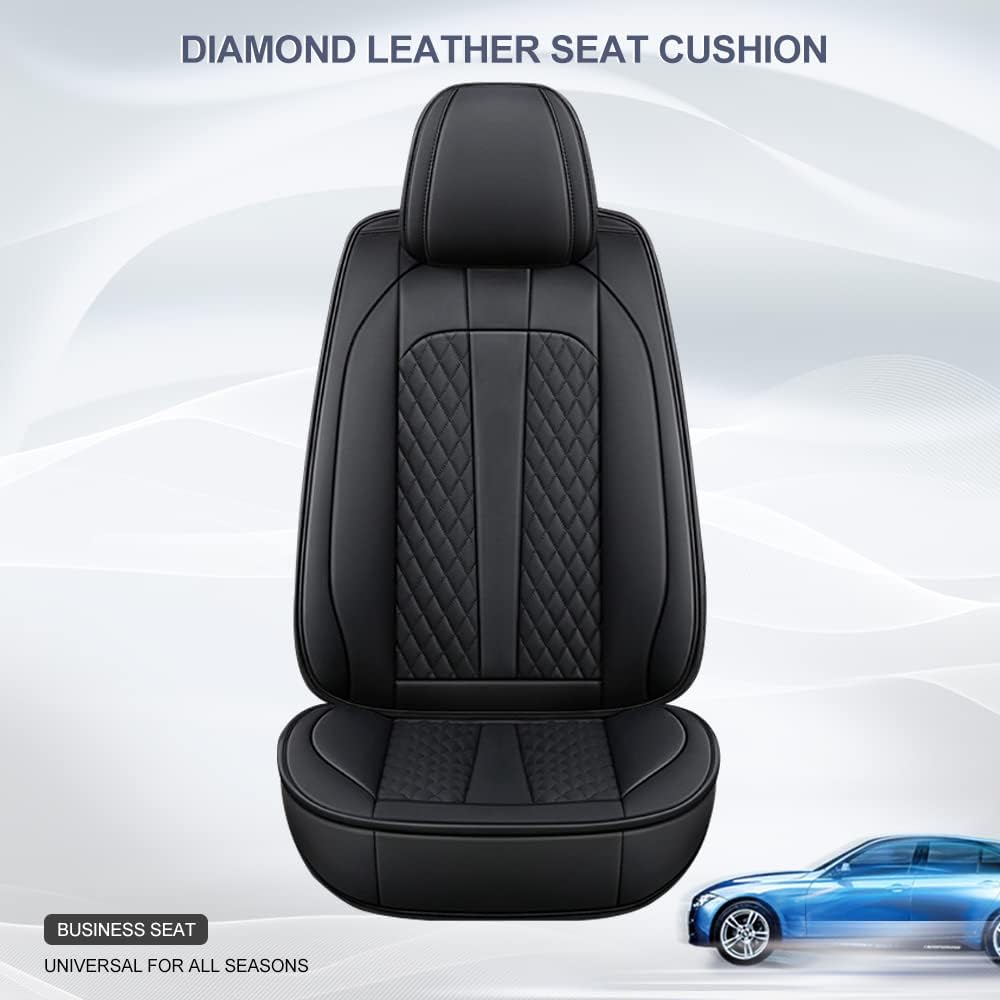 Maimeilong Funda de cuero de lujo para asiento de automóvil para Dacia Sandero, fundas de asiento protectoras impermeables a prueba de arañazos