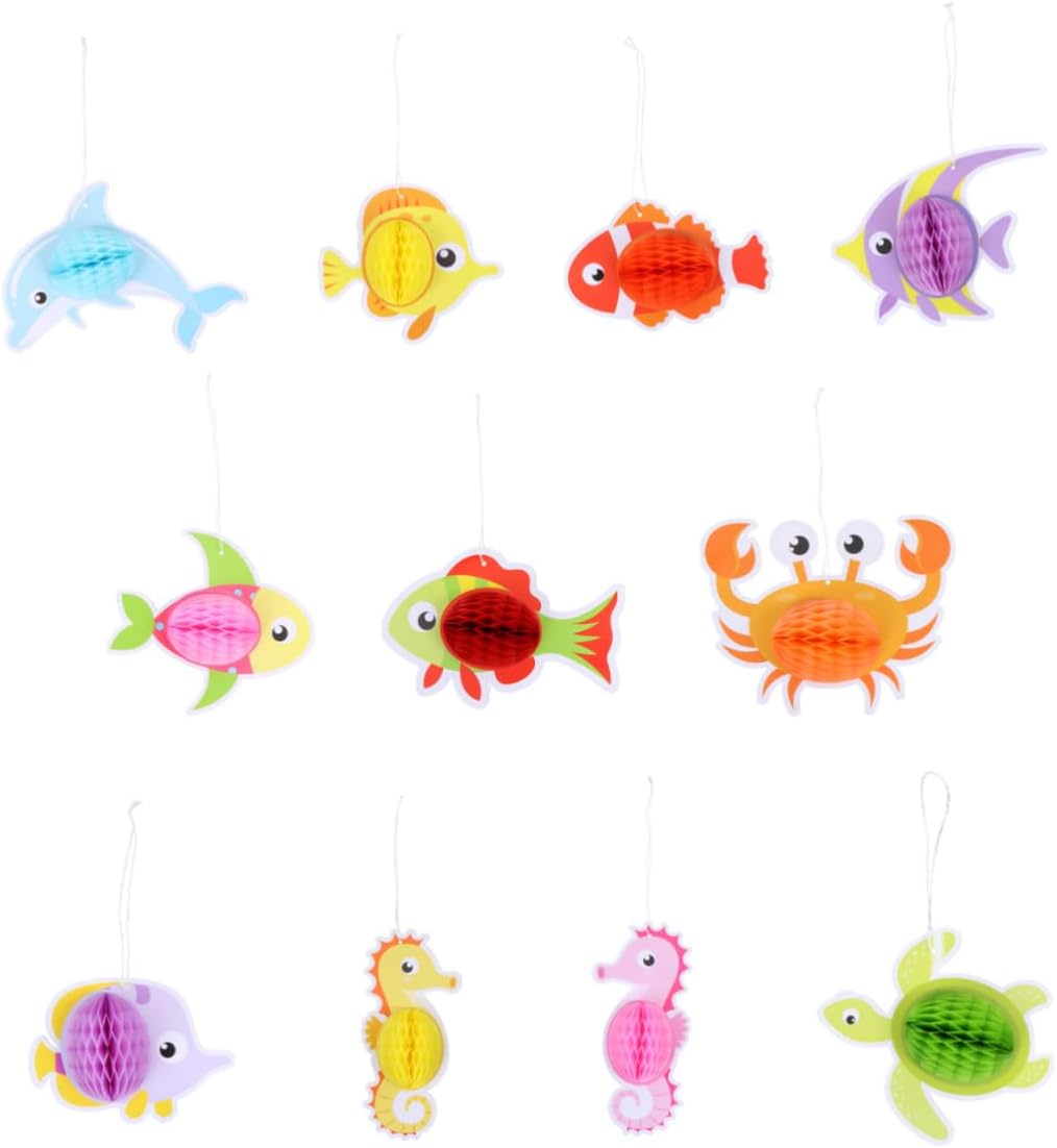 TOYANDONA 22 unidades de bolas de panal de abejas de animales, decoraciones de techo, bolas de papel de nido de abeja, bolas de tejido de panal