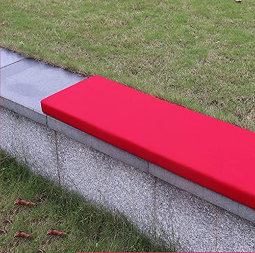 Funda de cojín para patio al aire libre, impermeable, de mimbre para jardín, sofá biplaza, tapete de banco fresco, tapete largo para silla de