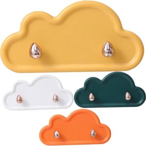 SEWOART Ganchos de almacenamiento con gancho de nube, ganchos de decoración para chaquetas, colgadores de pared de nube, ropa de baño, gancho para SEWOART Ganchos de almacenamiento con gancho de nube, ganchos de decoración para chaquetas, colgadores de pared de nube, ropa de baño, gancho para