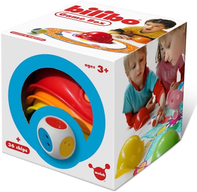 Fat Brain Toys Caja de juego Bilibo de MOLUK – Juego de mesa abierto para niños mayores de 3 años