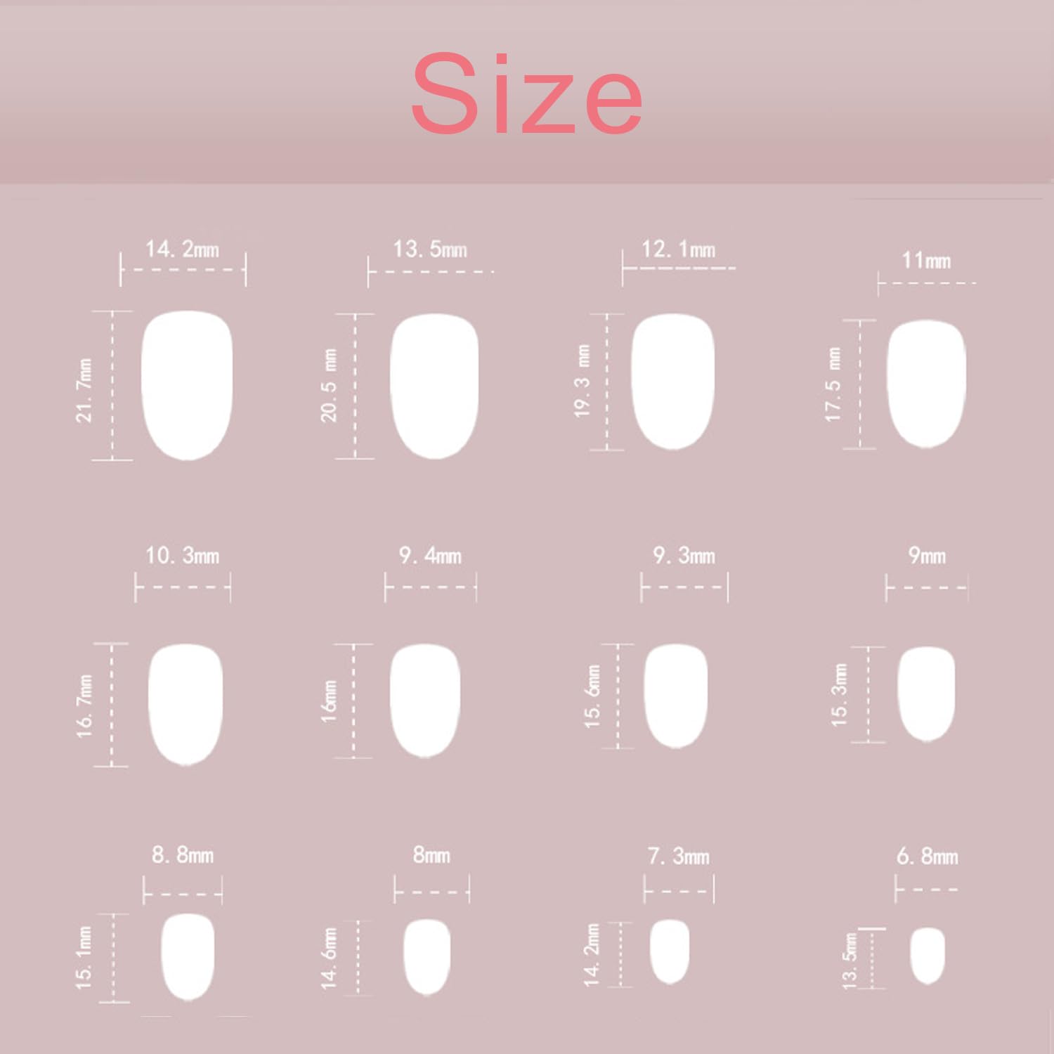 Uñas postizas a presión de color rosa láser, uñas postizas ovaladas medianas de color sólido brillante, uñas postizas reutilizables, uñas postizas