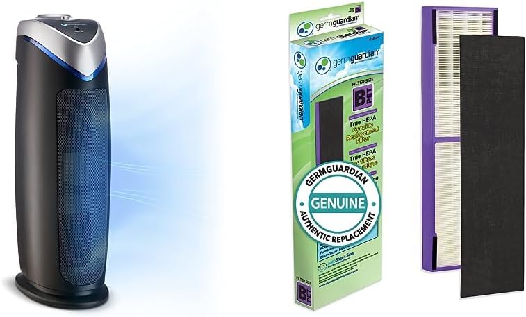 Germ Guardian – Purificador de aire con filtro HEPA 13, elimina el 99.97% de los contaminantes y filtro B Pet Pure HEPA Genuine Air Purifier