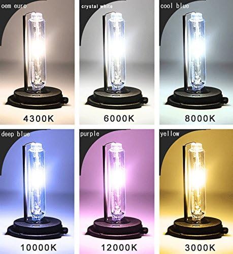 H7 Bombillas HID de xenón AC 35 W Super Brillante Bombilla de repuesto para faros delanteros, 10000 K, azul profundo, paquete de 2