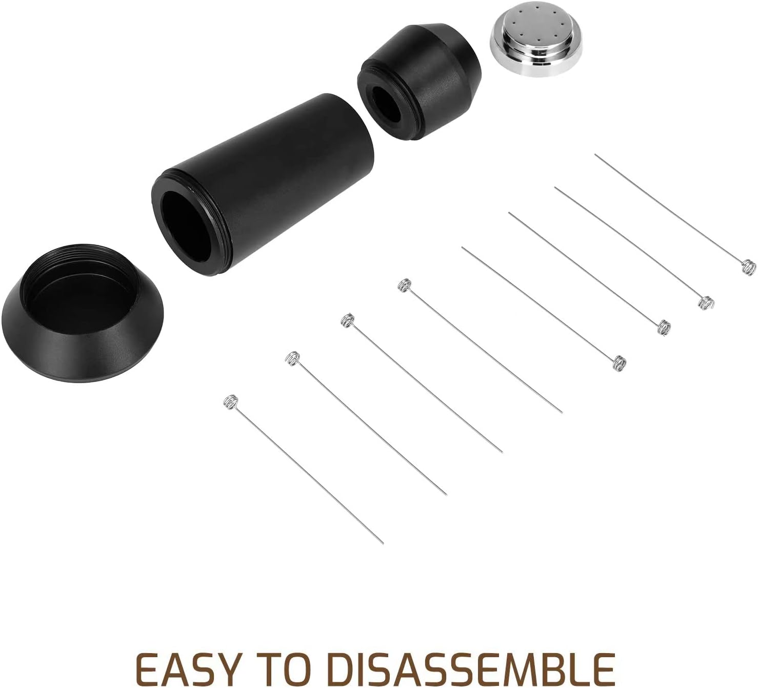 Herramienta de distribución de agujas de espresso, WDT Tool Espresso, Distribuidor de agujas de espresso de 8 agujas de acero inoxidable, agitador