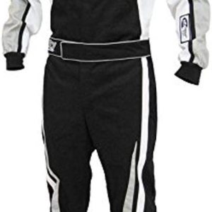 Traje de automovilismo, marca K1 Race Gear, modelo Victory, clasificación 3,2a1 por SFI, L, NegroBlancoGris Traje de automovilismo, marca K1 Race Gear, modelo Victory, clasificación 3,2a1 por SFI, L, NegroBlancoGris