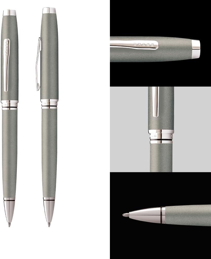 Cross Bolígrafo Distinguished Classic II Silhouette Coventry Gris Gunmetal y Citas extremadamente pulidas. Todo el encanto de un bolígrafo Cross de