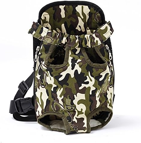 yelesley Mochila transportadora para perros y mascotas, malla de camuflaje, productos de viaje al aire libre, bolsas transpirables con asa de hombro