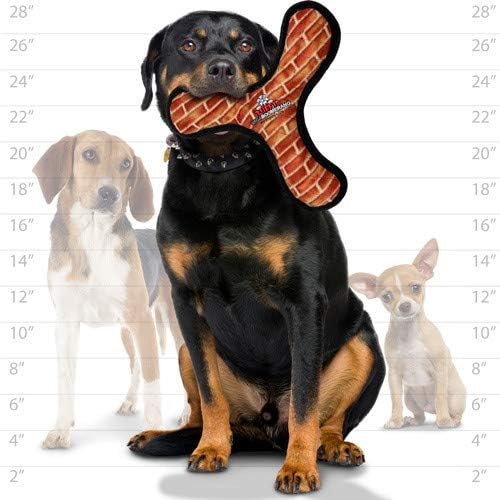 TUFFY – Juguete suave para perros del mundo – MEGA Boomerang – Chirriadores – Múltiples capas. Hecho duradero, fuerte y resistente. Juego