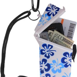 Witz Flower Keep-It-Safe Contenedor impermeable seguro de 4.3 x 2.7 pulgadas (azul) Witz Flower Keep-It-Safe Contenedor impermeable seguro de 4.3 x 2.7 pulgadas (azul)