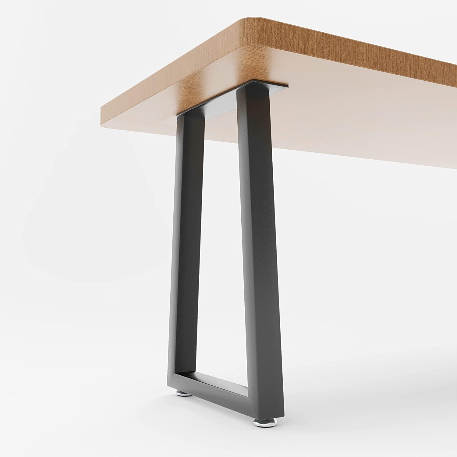 Patas de mesa de metal de 28 pulgadas de altura de 17.7 pulgadas de ancho, patas de escritorio resistentes, patas de muebles para mesa de comedor,