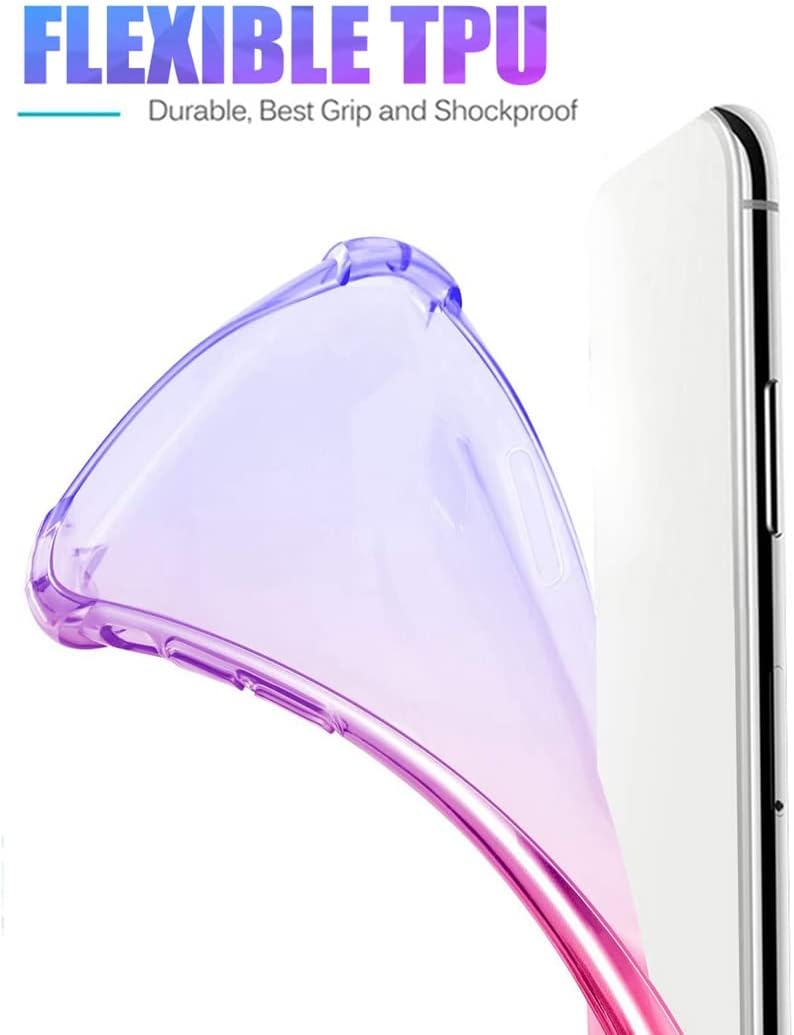 Funda para Y7 2019Y7 Prime 2019, Dub-LX1 Dub-LX3 Linda funda para niñas y mujeres, degradado, delgada, antiarañazos, funda protectora de TPU suave a