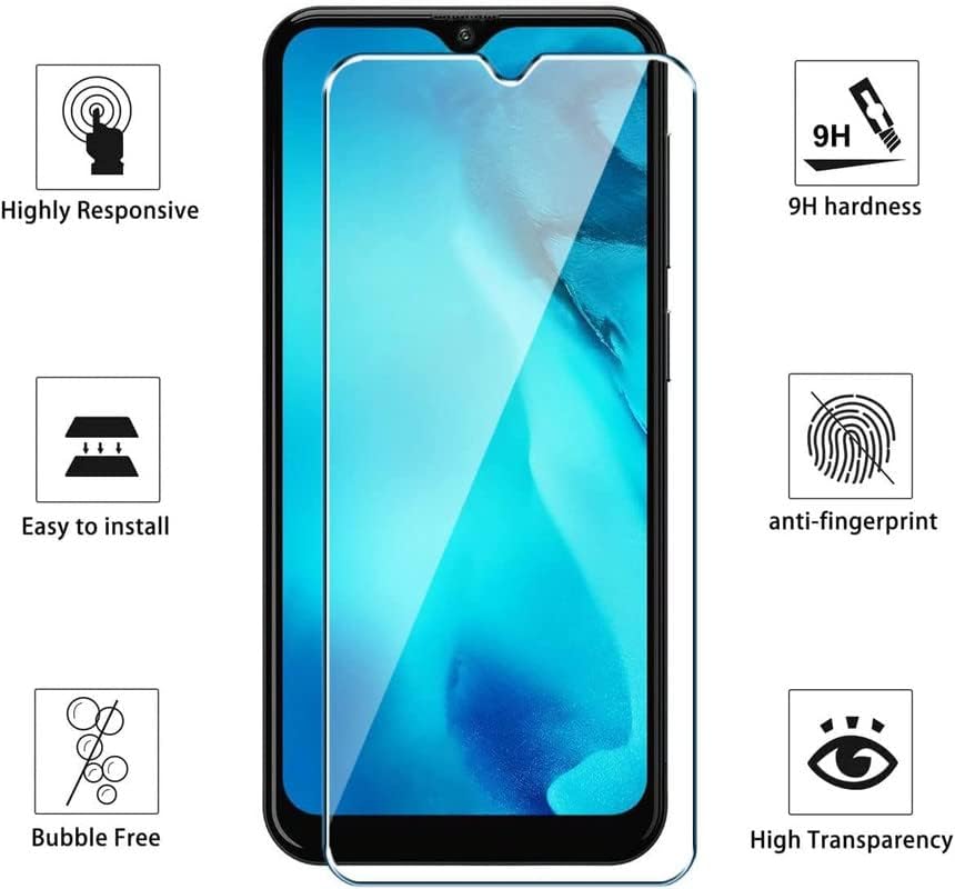 Protector de pantalla compatible con Xiaomi Redmi Note 12S, película de vidrio templado, anti luz azul, ultra HD, dureza 9H, antiarañazos, sin