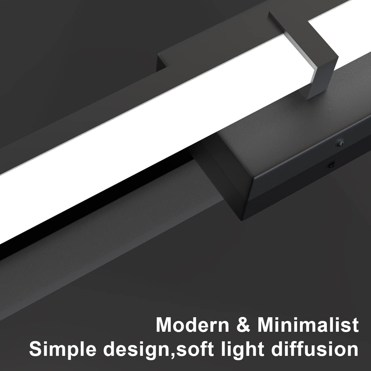 Tipace Luces LED de tocador de 47.2 pulgadas, accesorios de iluminación de baño sobre espejo 5500K