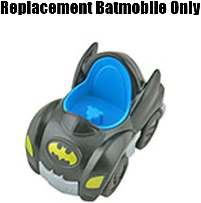 Pieza de repuesto para Fisher-Price Little People DC Superfriends Deluxe Batcave Playset – HHY77  Reemplazo de Batmobile negro y azul