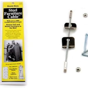 Quakehold! 2830 – Cable para muebles, plateado, 7 pulgadas (paquete de 2) Quakehold! 2830 – Cable para muebles, plateado, 7 pulgadas (paquete de 2)