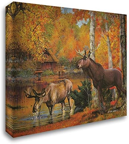 ArtDirect Peaceful Retreat 18×15 Gallery Wrapped Canvas Museum Art by Wargo, Ed