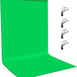 PULUZ – Fondo de pantalla verde pequeño para fotografía, fondo de fotos de tela verde de 3.3 x 6.6 pies, cortina lavable con 4 abrazaderas para PULUZ – Fondo de pantalla verde pequeño para fotografía, fondo de fotos de tela verde de 3.3 x 6.6 pies, cortina lavable con 4 abrazaderas para