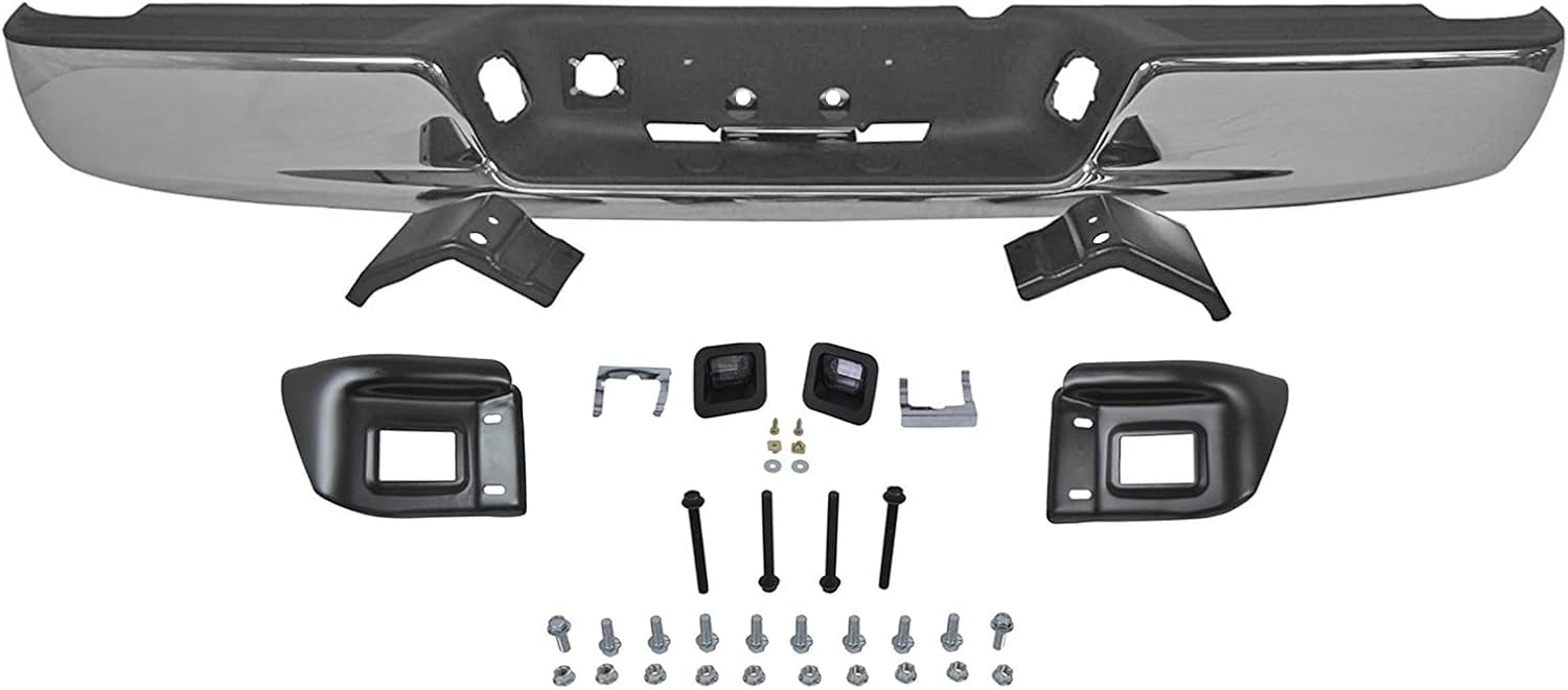 ACANII – Para 2002-2008 Dodge Ram 1500 03-09 Ram 2500 3500 Piackup Truck Chrome Steel Rear Srep parachoques conjunto completo