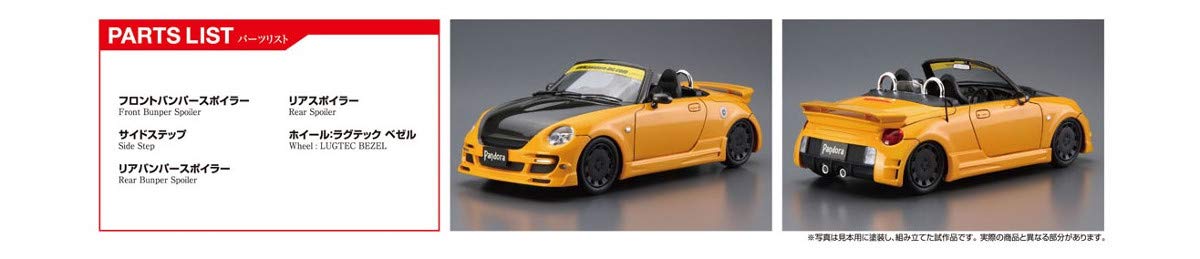 Aoshima 124 The Tuned Car Series No.51 Daihatsu Pandora TYPE887 EVOII L880K Copen 2002 Modelo de plástico