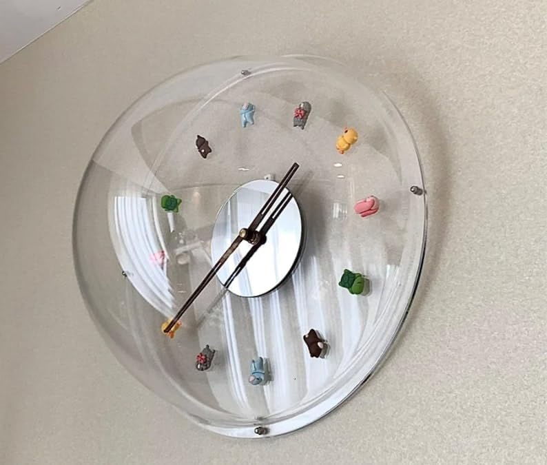 Reloj de pared  Reloj estereoscópico  Adorno de habitación  Reloj de pared moderno  Decoración del hogar