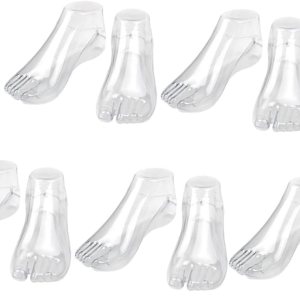 Hohopeti 5 pares de tanga soportes acrílico pie escaparate modelos Shaper soporte Cm zapatos titulares de anillos de exhibición modelo Hohopeti 5 pares de tanga soportes acrílico pie escaparate modelos Shaper soporte Cm zapatos titulares de anillos de exhibición modelo