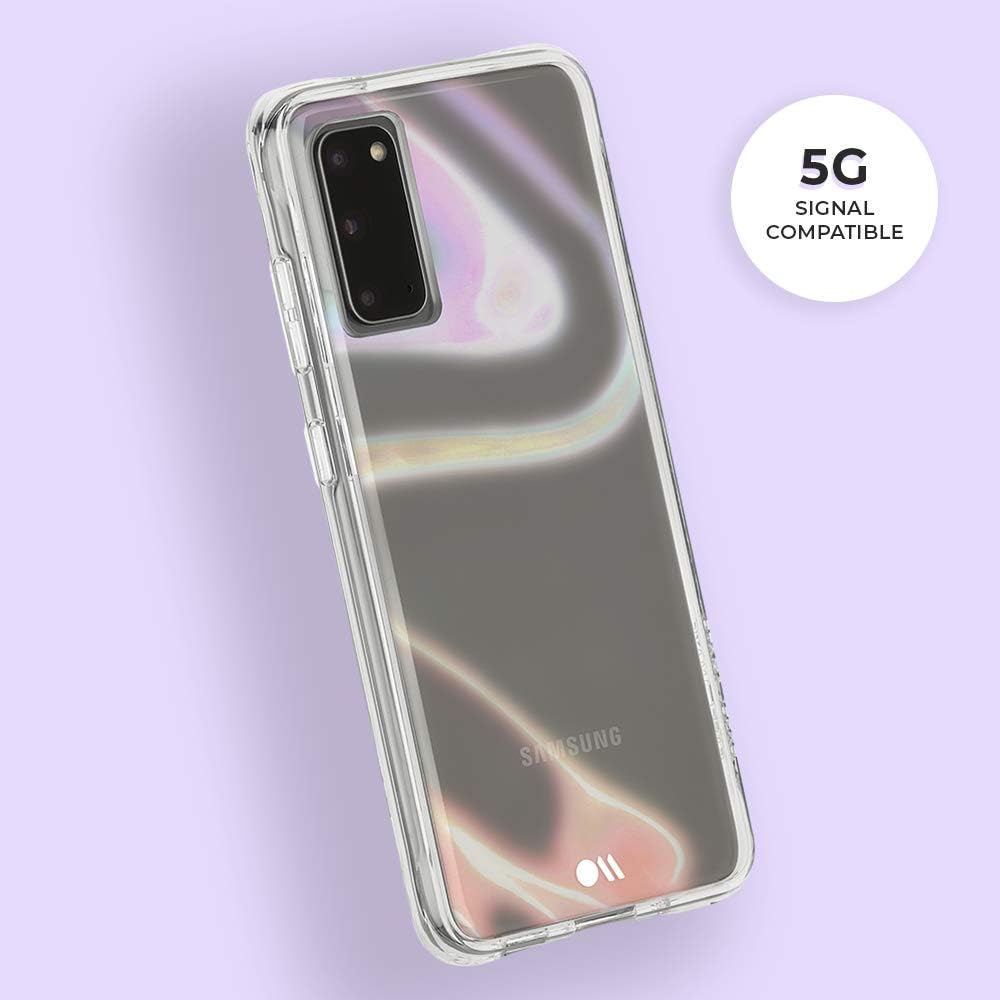 Case-Mate – BUBBLE SOAP BUBBLE – Funda iridiscente para Samsung Galaxy S20 – Diseño protector – 6.2 pulgadas – Burbuja de jabón