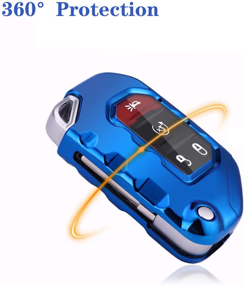 Funda de TPU suave para llavero para Jeep Gladiator JT Sahara JLU 2018 2019 Wrangler JL JLU Rubicon 2020 2021