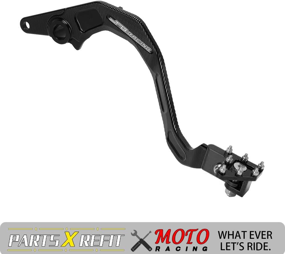 JFG RACING Palanca de pedal de freno trasero plegable para motocicleta CNC para KLR 650 KLR650 2020-2023 ADV negro