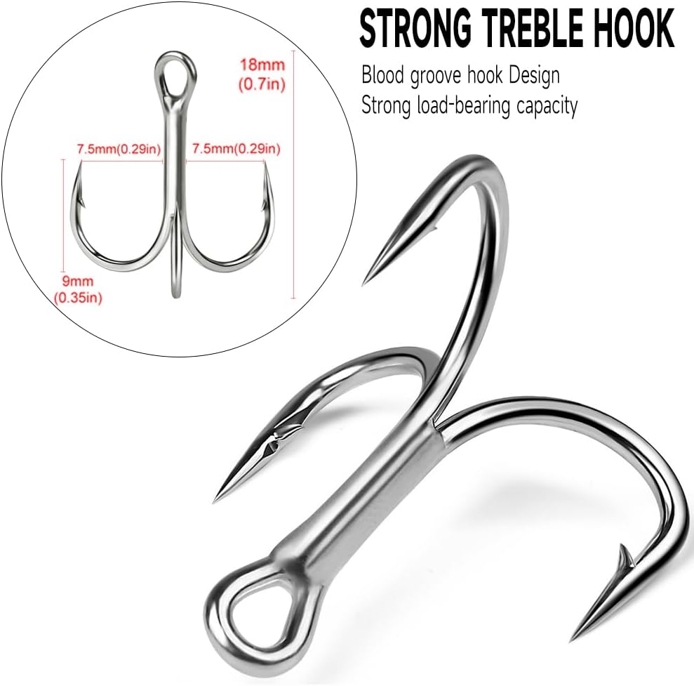 Naiveferry Kit de 5 señuelos de crankbait, kit de señuelos de pesca Crankbait con ganchos agudos, señuelos de pesca para aparejos falsos, accesorios