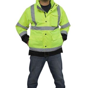 Utility Pro, Chaqueta impermeable reflectante de alta visibilidad (Lima) (3XL) Utility Pro, Chaqueta impermeable reflectante de alta visibilidad (Lima) (3XL)