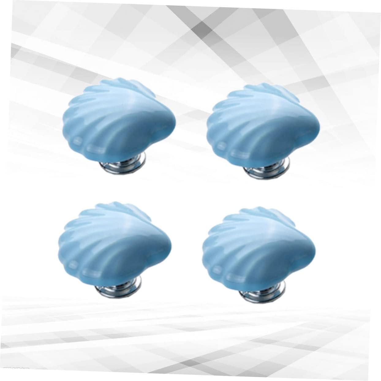 Veemoon 4 pomos para puerta de armario, tiradores de tocador, pomos de puerta de gabinete, pomos de porcelana para cajones, pomos costeros,