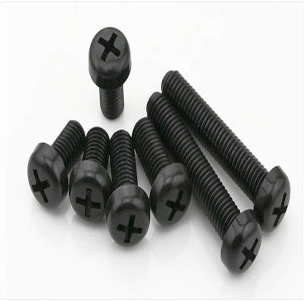 Tornillo de cabeza plana de plástico M2M2.5 Tornillos de nylon planos Empotrados Cruz Contador Elevado Plaine Puntas Tornillos Vis Viti DIN34812 –