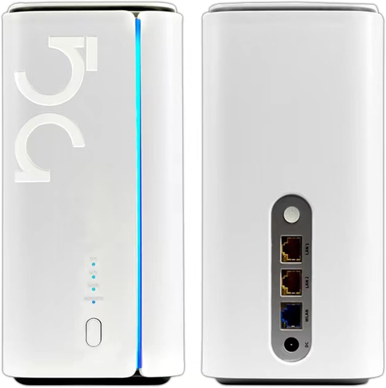 UOTEK Router CPE 5G con ranura para tarjeta SIM, NSA SA WiFi 6 5G Router Dual Band Modem para el hogar Oficina Interior Router inalámbrico Internet