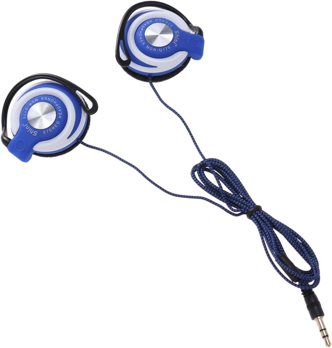 Auriculares de clip – 2 unidades de auriculares de 0.138 in tipo clip auriculares auriculares auriculares estéreo auriculares con cable de clip en