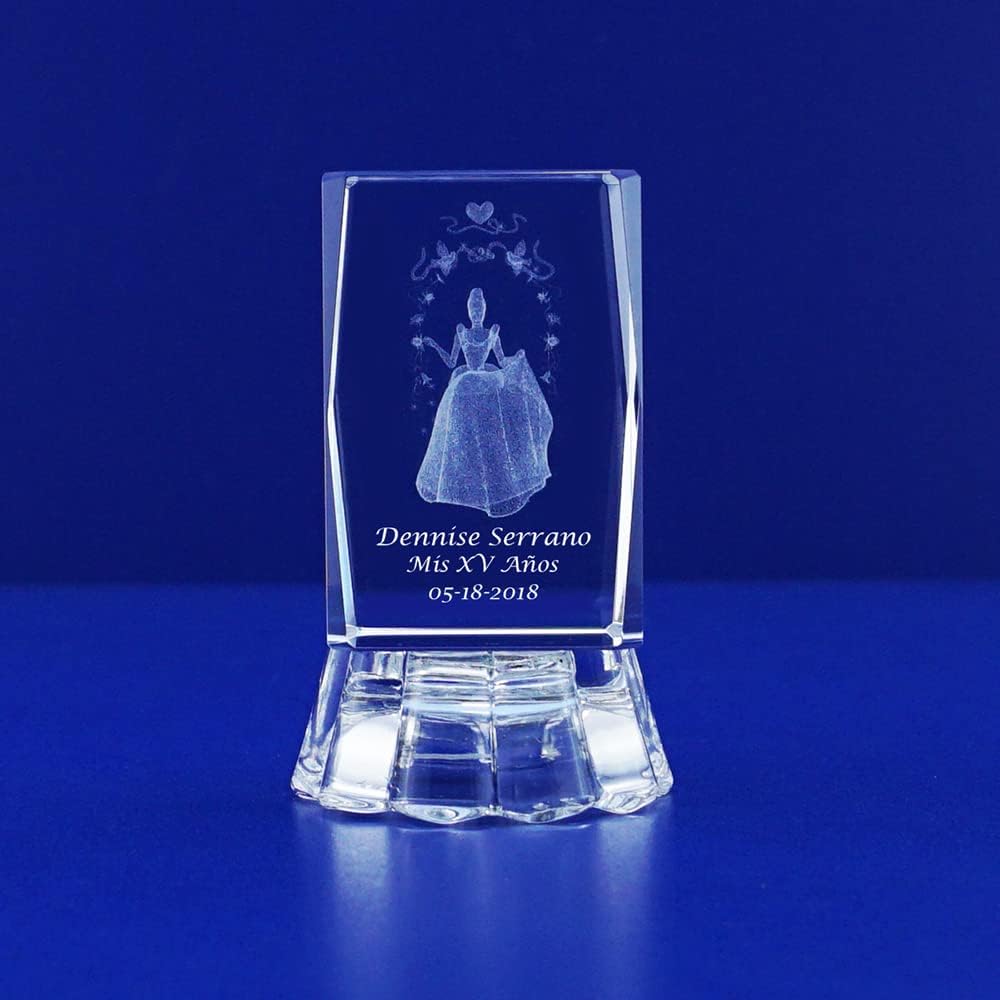 Princesa Quinceañera – Recuerdo de fiesta de 12 piezas 3D de princesa quinceañera, grabado láser, cumpleaños, Mis XV Años, Mis 15 años, Sweet 15 y