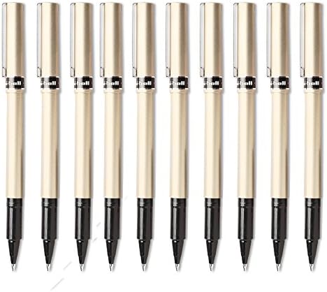 uni-ball Bolígrafos de punta fina de lujo, 10 bolígrafos de tinta negra (60052)