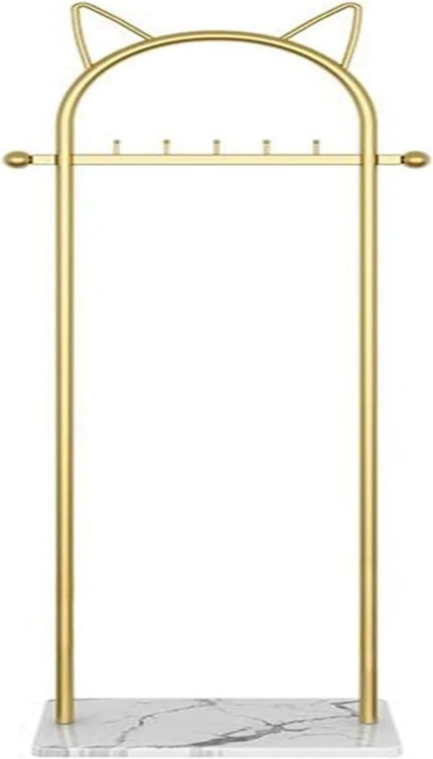 Perchero dorado para ropa, perchero con base de mármol estable para abrigos, sombreros, bufandas, ropa y bolsos, para el hogar, dormitorio, hotel y