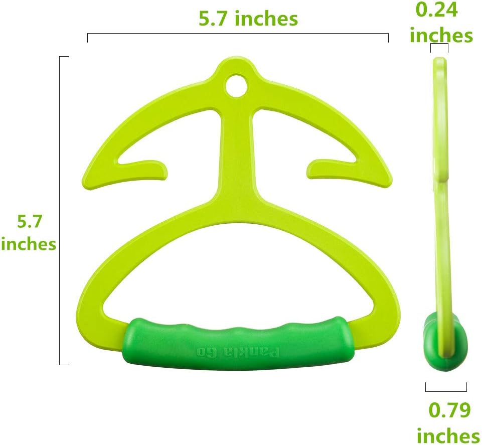 Pankia – Bolsa de comestibles con asa para bolsa de compras, cada asa soporta hasta 80 libras, colgador con mango de agarre suave, paquete de 2