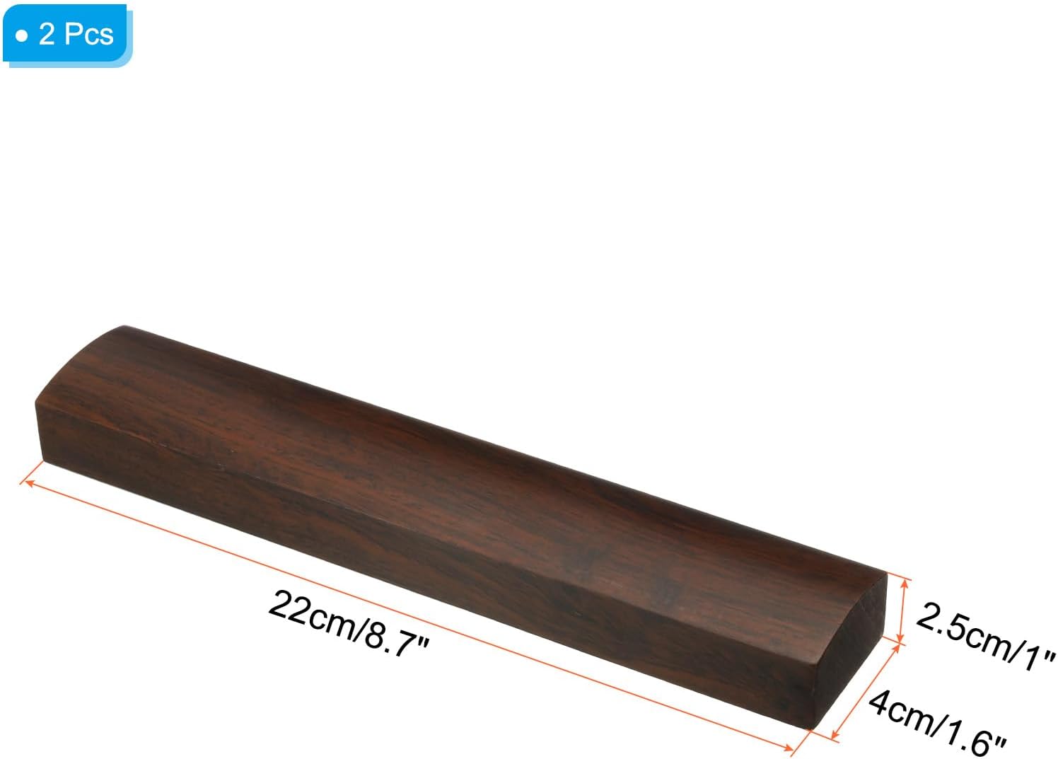 PATIKIL Pisapapeles de madera de 8.7 x 1.6 x 1 pulgadas, paquete de 2 papeles para sujetar peso de papel, herramienta de práctica de caligrafía