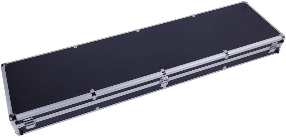 Funda rígida protectora de aluminio para rifle de 53 pulgadas con espuma, resistente al agua y a prueba de aplastamiento, funda rígida para rifle