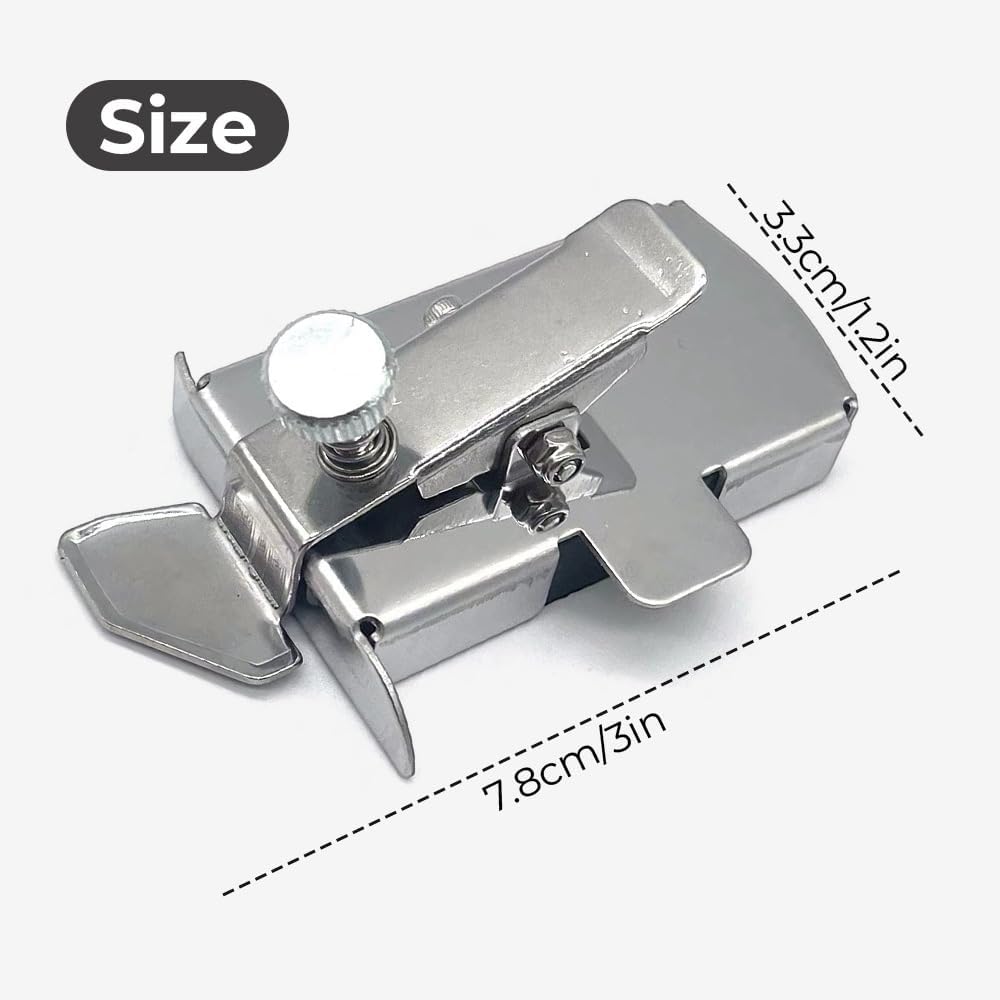 Buddy Sew – Guía de costura magnética, guía de costura magnética para máquina de coser, dobladillo de pie prensatelas, regla de costura para todas