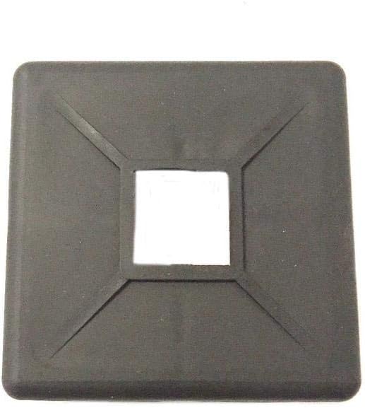 Cubierta cuadrada de goma de 4 “tapa de tapón de parachoques negro RV Camper Trailer de goma